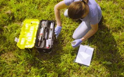 Top,View.,Woman,Ecologist,Getting,Samples,Of,Soil.,Damage,Appreciate Experto Universitario de Posgrado en Defensa y Conservación de la Naturaleza