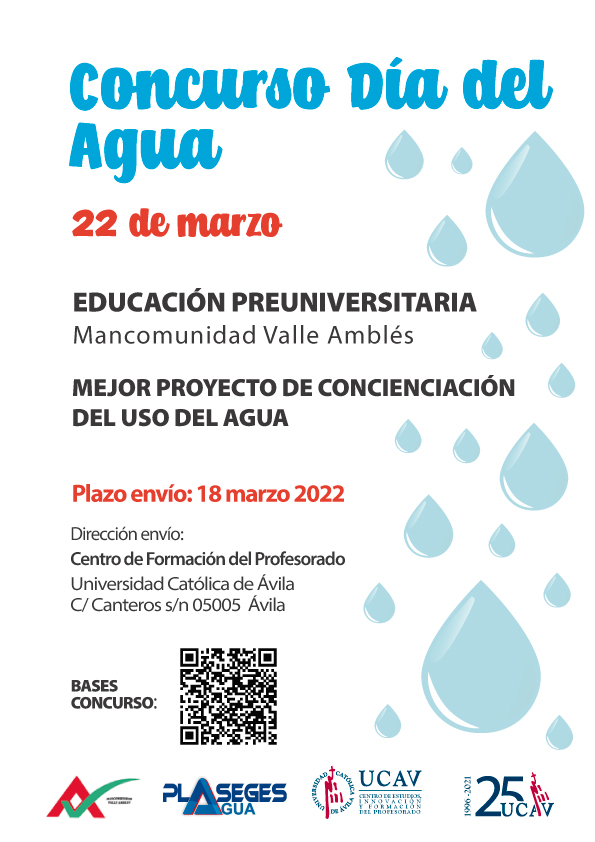 La UCAV y Plaseges Agua convocan dos concursos para concienciar sobre la importancia de la calidad del agua para la Mancomunidad del Valle Amblés